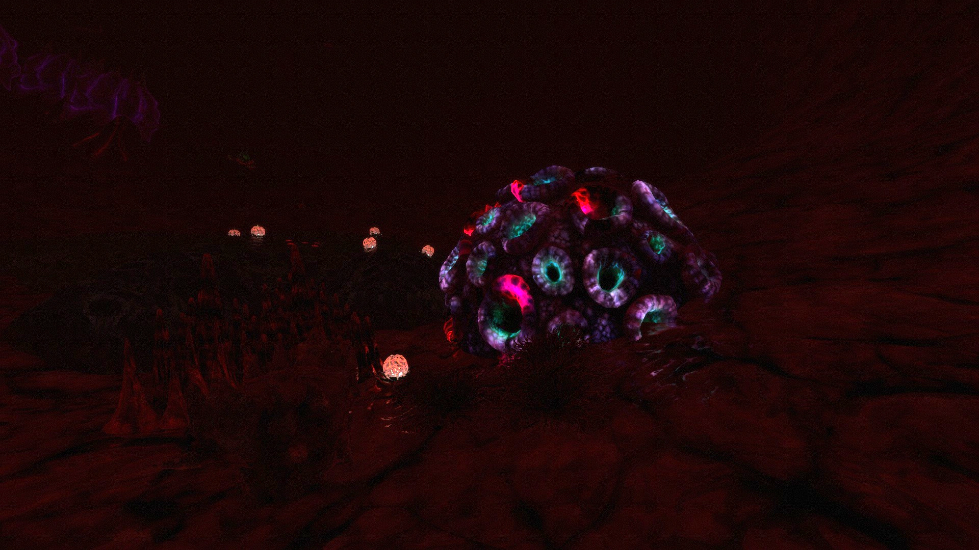 プレイグ洞窟最奥部の異星人施設