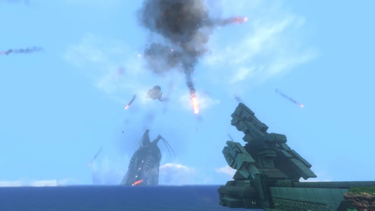 Sunbeam vs Gargantuan Leviathan scene