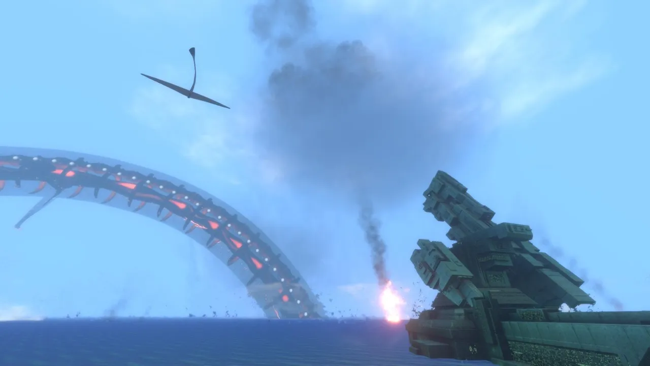 Sunbeam vs Gargantuan Leviathan scene