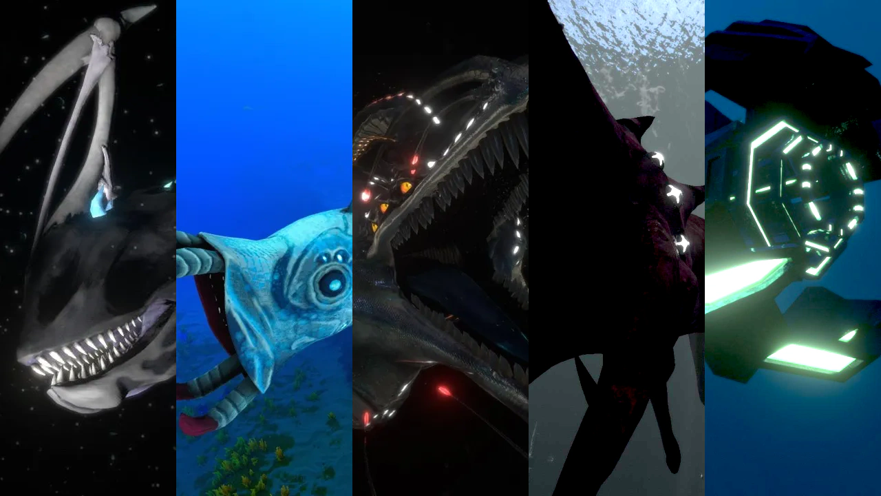 深海に佇む巨大生物たち（Subnautica MODクリーチャー）